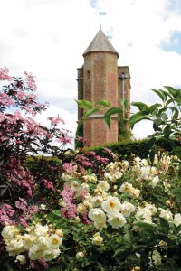 Historischer Turm in Sissinghurst Castle Garden