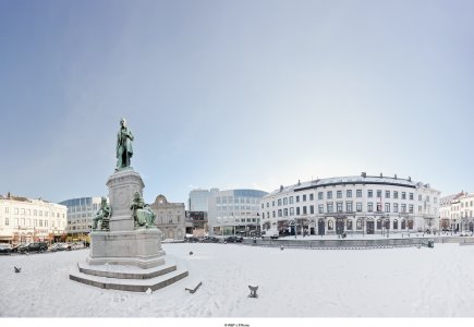 Winterliches Brüssel