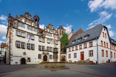 Historische Altstadt mit Rathaus in Bad Hersfeld