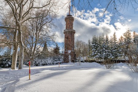 Der Friedrichsturm im Winter
