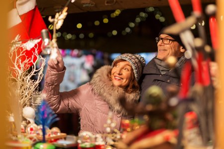 Auf dem Weihnachtsmarkt