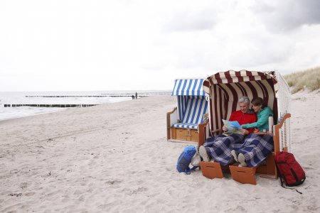 Rast im Strandkorb am Graal-Müritzer Strand