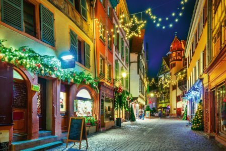 Die Altstadt von Colmar zur Weihnachtszeit