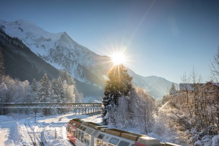 Winterkulisse in Chamonix