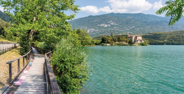 Toblinosee mit Castel Toblino