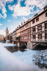 Krämerbrücke im Winter