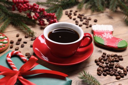 Weihnachtliche Kaffeetafel