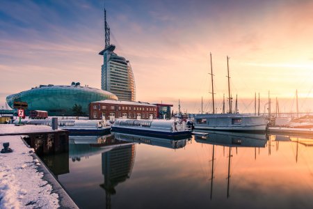 Winterliches Bremerhaven