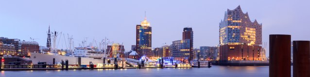 Panoramablick auf Hamburg