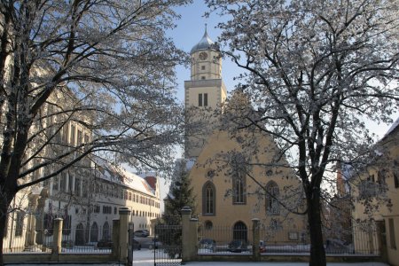 Stadt Oettingen im Winter