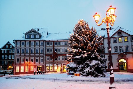 Domplatz in Wetzlar zur Weihnachtszeit