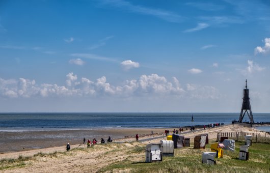 Strand und Kugelbake Cuxhaven © manovankohr - stock.adobe.com
