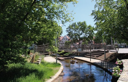 Hängebrücke am Markt in Bad Salzuflen © clousunbilder - stock.adobe.com